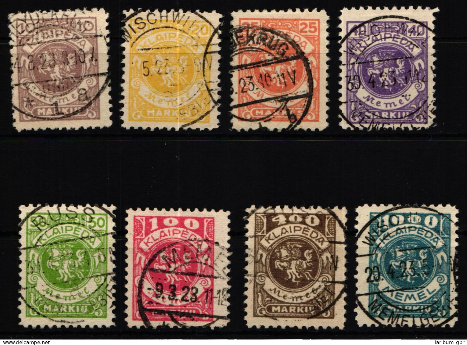 Memel 141-150 Ohne 147 Gestempelt #KR583 - Memel (Klaïpeda) 1923