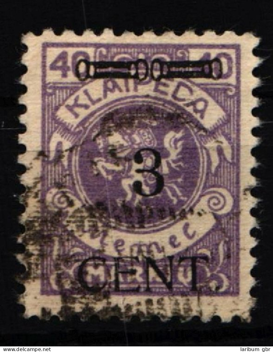 Memel 178 PF Gestempelt PF Noch Nicht Gelistet, Mit Kurzbefund BPP #KS943 - Memel (Klaipeda) 1923