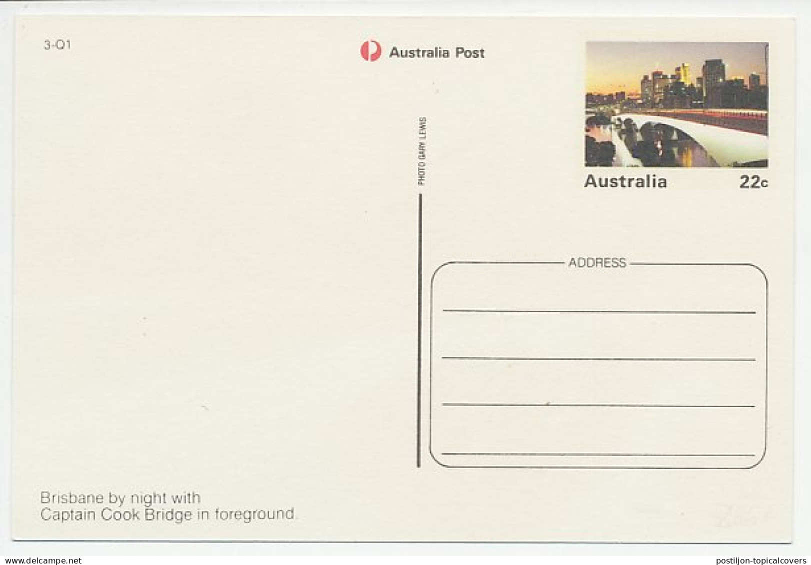 Postal Stationery Australia Bridge - Captain Cook - Brisbane - Ponts