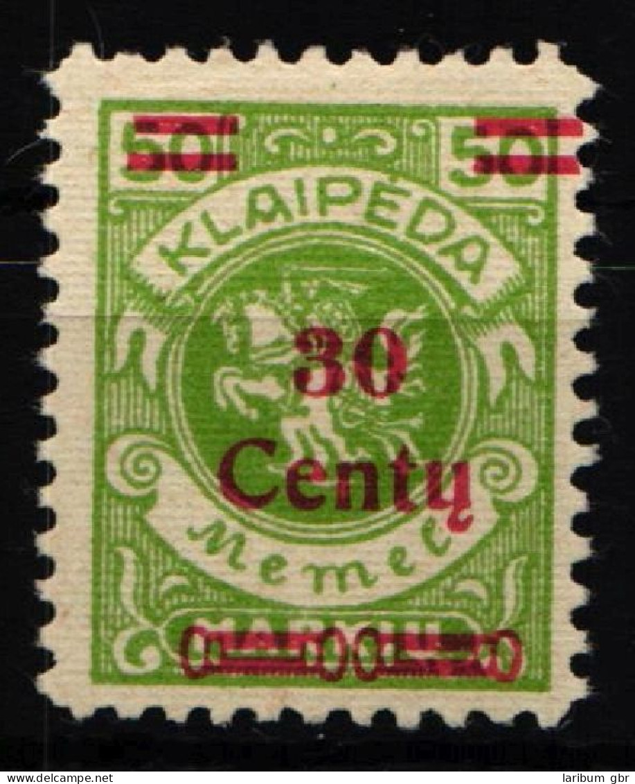 Memel 226 PF IX Mit Falz Mit Kurzbefund BPP #KS958 - Memelgebiet 1923