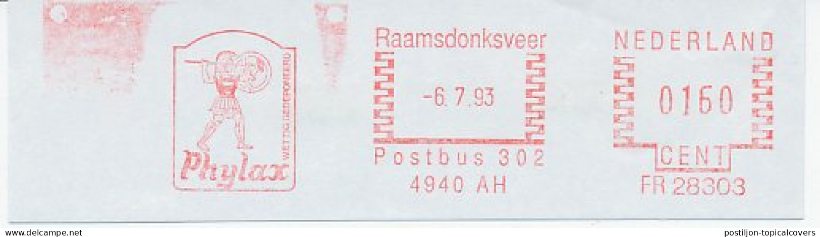 Meter Cut Netherlands 1993 Phylax - Watcher - Guard - Protector - Other & Unclassified