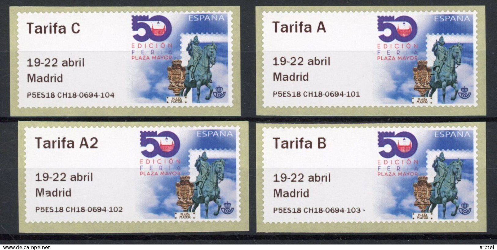 ESPAÑA SPAIN ATM 50 AÑOS PLAZA MAYOR P5ES18 - Unused Stamps