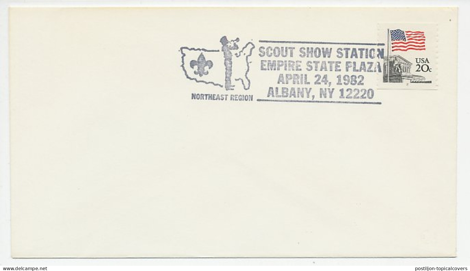 Cover / Postmark USA 1982 Scouting - Andere & Zonder Classificatie