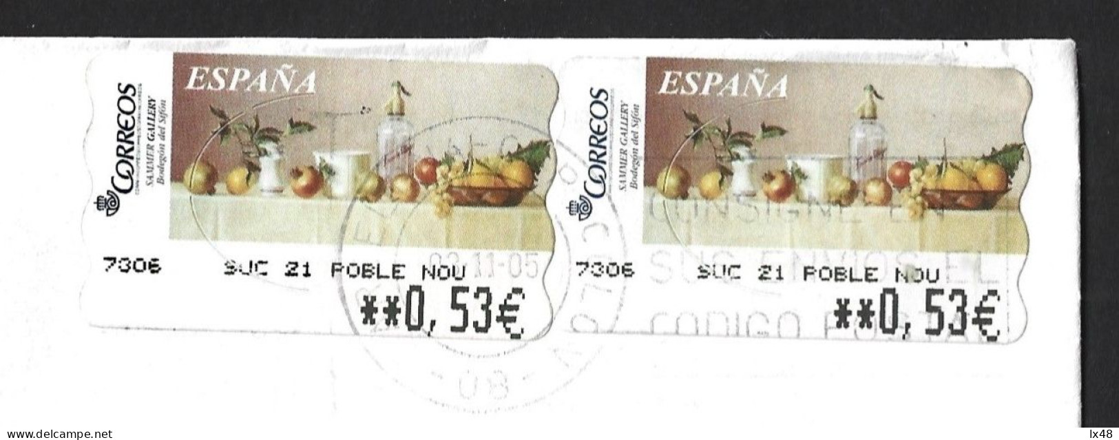 Food. Fruit. 0.53c Postage Print Labels With Fruit. Siphon. Pomegranate. Grape. Litter. Orange. Lemon. Druif. Afval. Ora - Alimentation