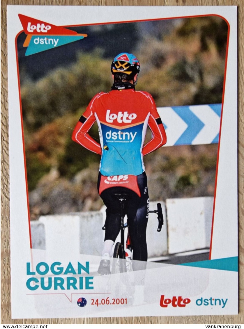 Card Logan Currie - Team Lotto Dstny - 2024 - Belgium - Cycling - Cyclisme - Ciclismo - Wielrennen - Radsport