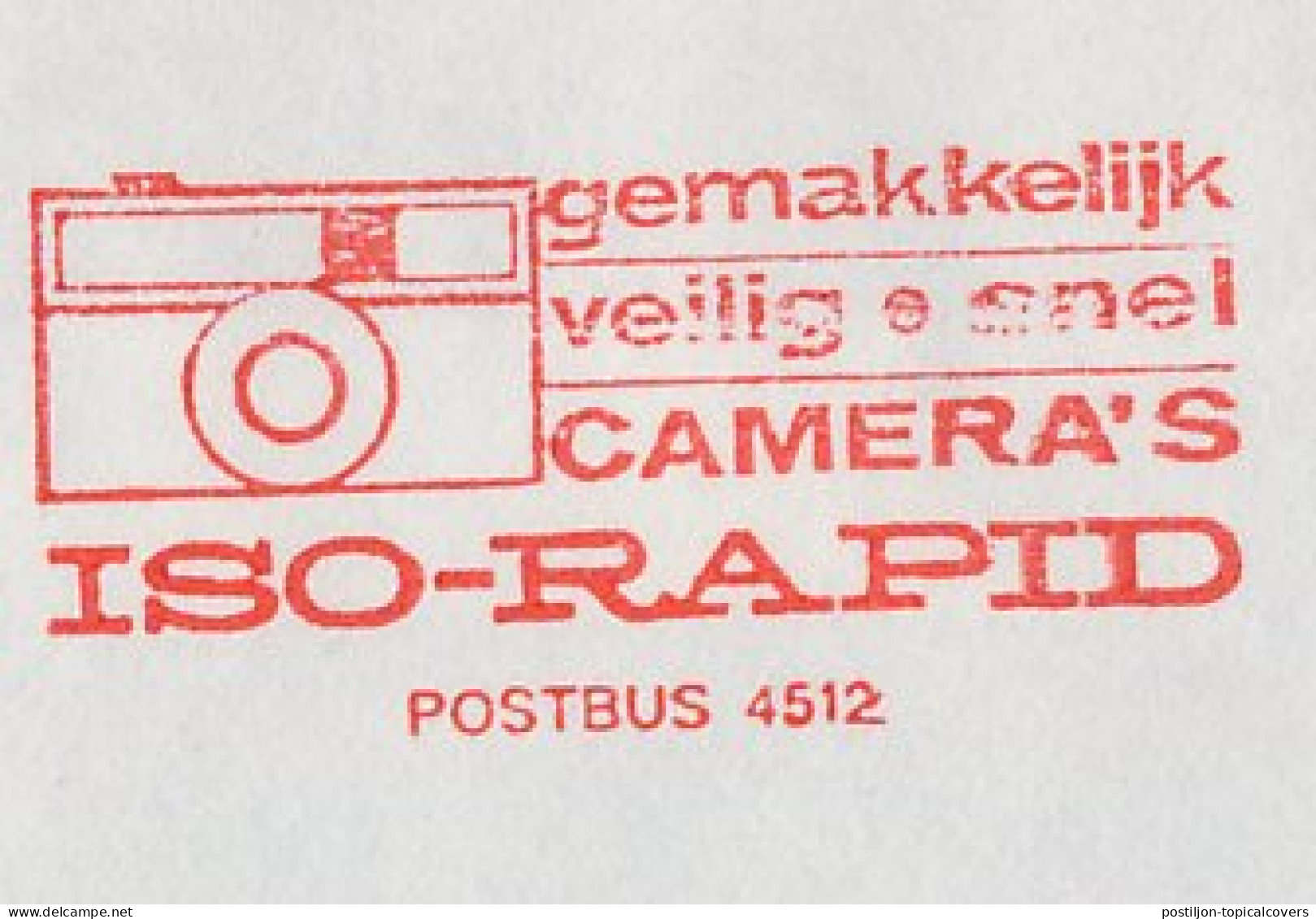 Meter Cover Netherlands 1965 Agfa - Photo Camera - ISO Rapid - Rijswijk - Fotografie