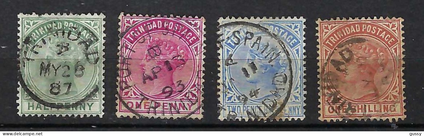 TRINITE & TOBAGO 1860-72: Les Y&T 29,18,30,26 Obl. - Trinidad & Tobago (...-1961)