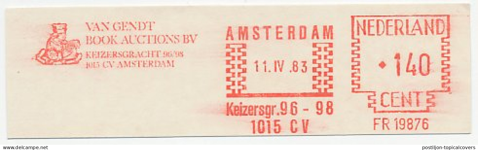 Meter Cut Netherlands 1983 Book Auctions - Unclassified