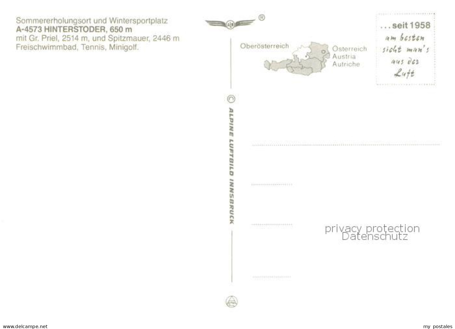 73789935 Hinterstoder Fliegeraufnahme Mit Gr Priel Und Spitzmauer Freischwimmbad - Otros & Sin Clasificación