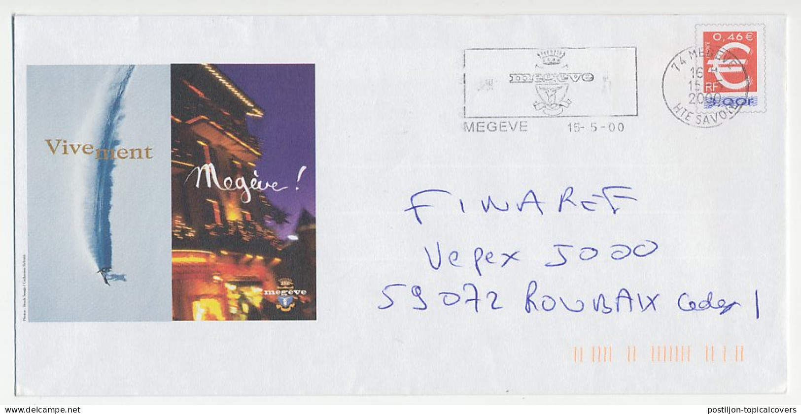Postal Stationery / PAP France 2000 Ski - Skiing - Wintersport (Sonstige)