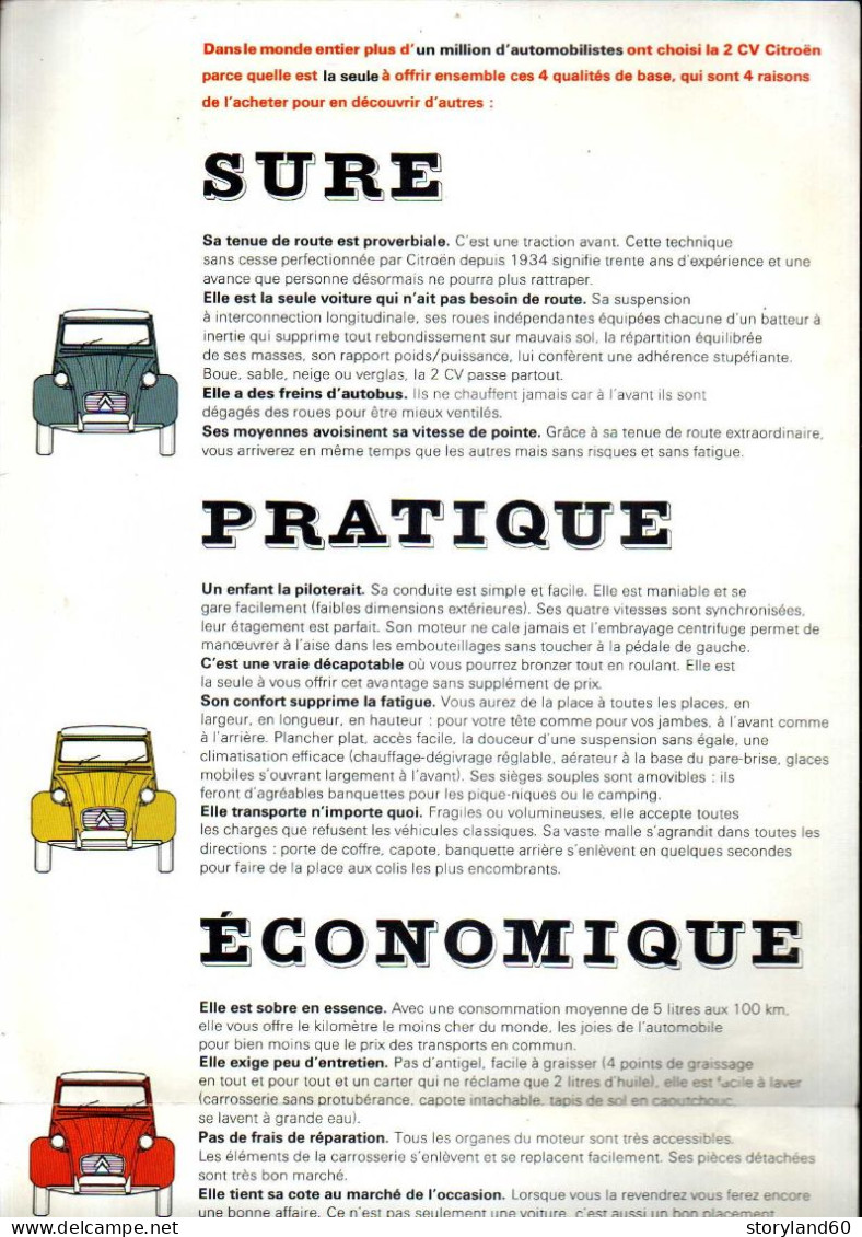 Citroen 2 Cv Publicités Lot De 3 Pièces - Reclame