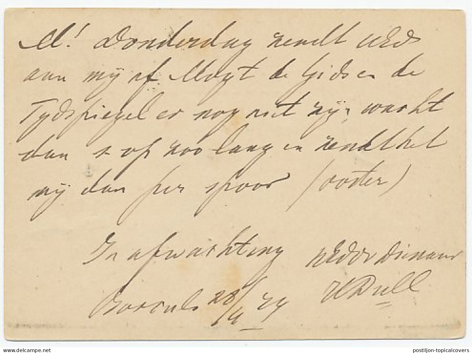 Naamstempel Borculo 1879 - Cartas & Documentos