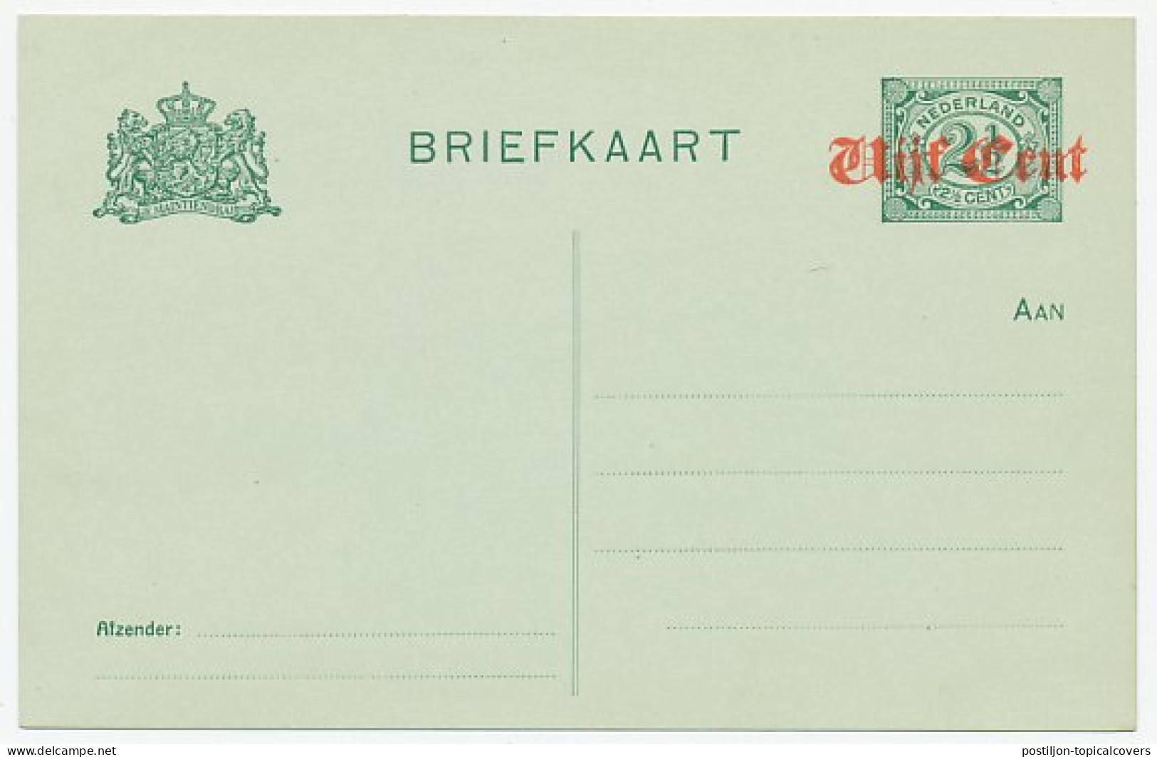 Briefkaart G. 111 A I - Postal Stationery