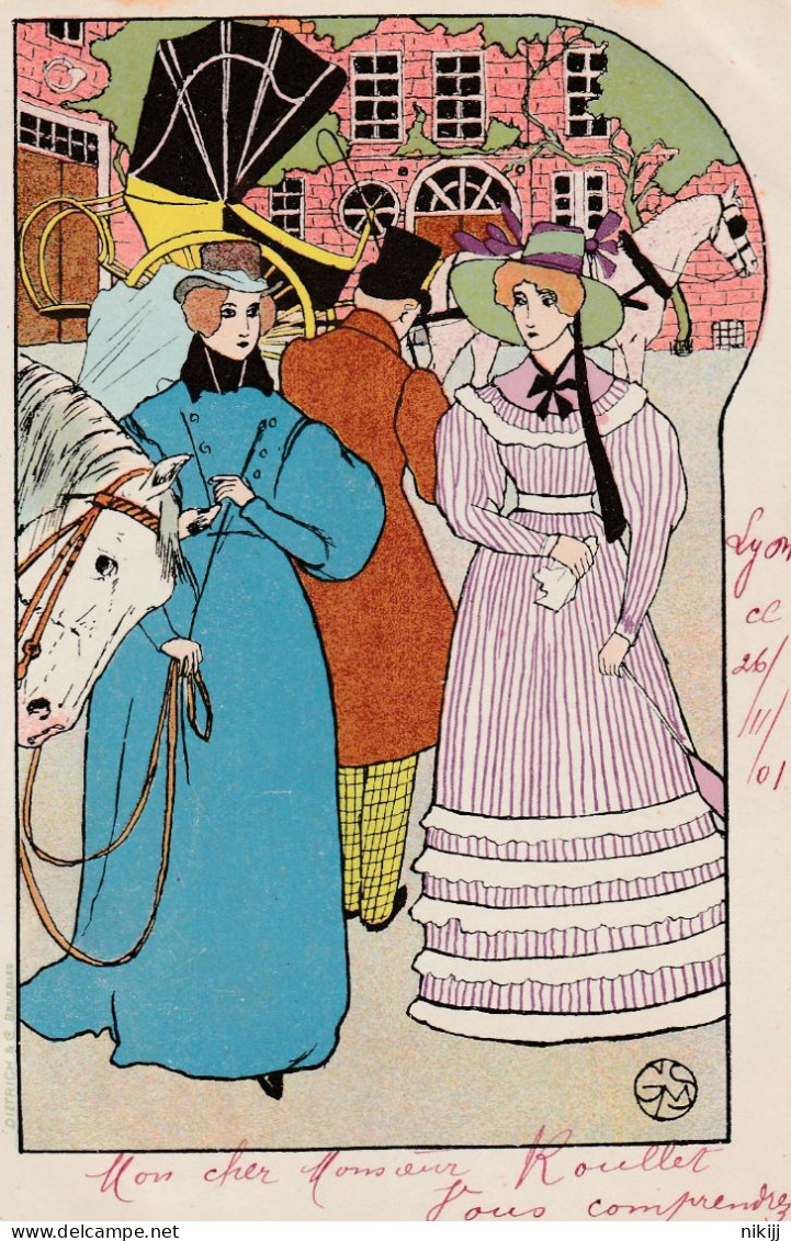 CPA Gustave Max Stevens Art Nouveau - Sonstige & Ohne Zuordnung