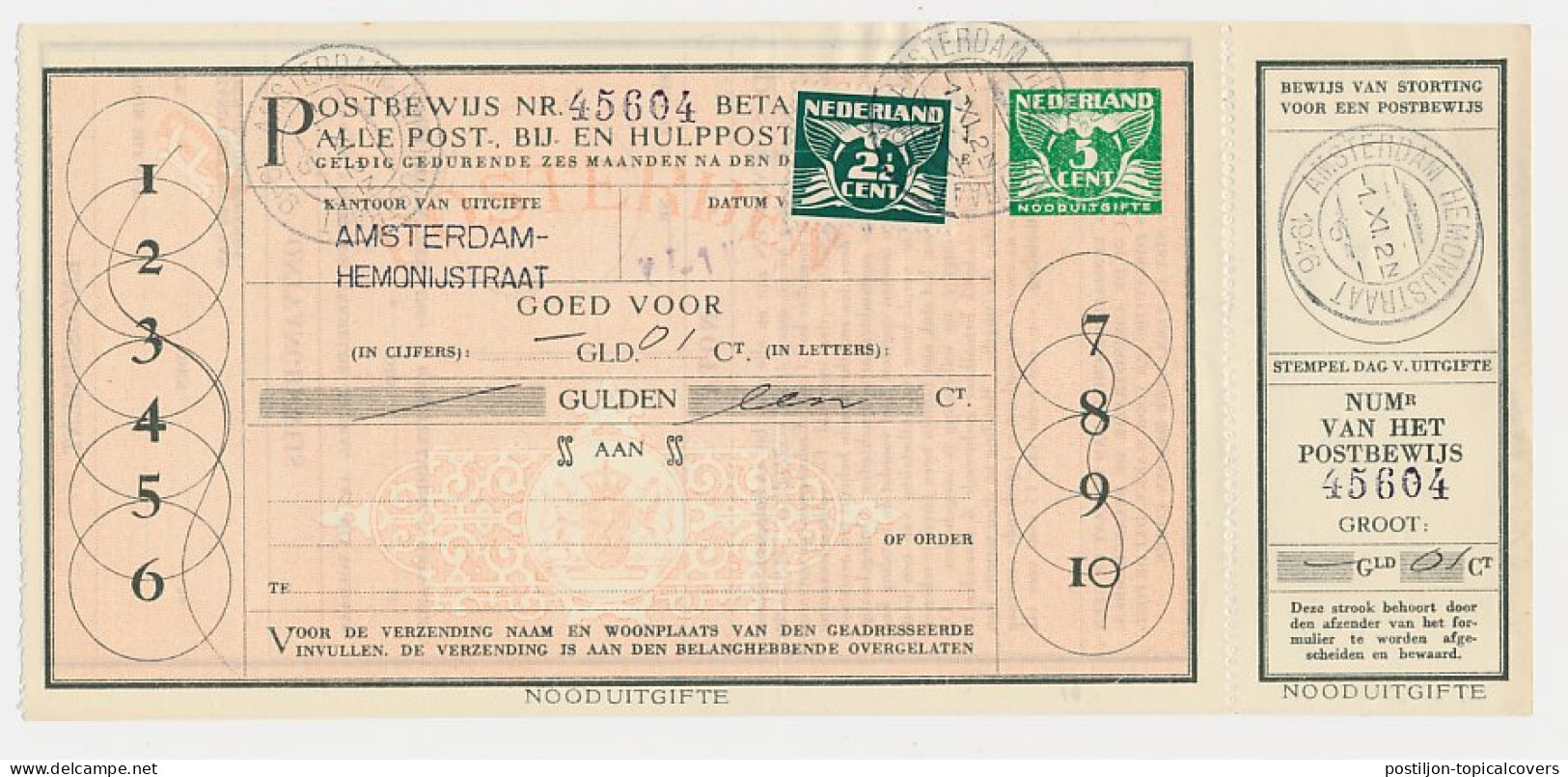 Postbewijs G. 28 - Amsterdam 1946 - Postal Stationery