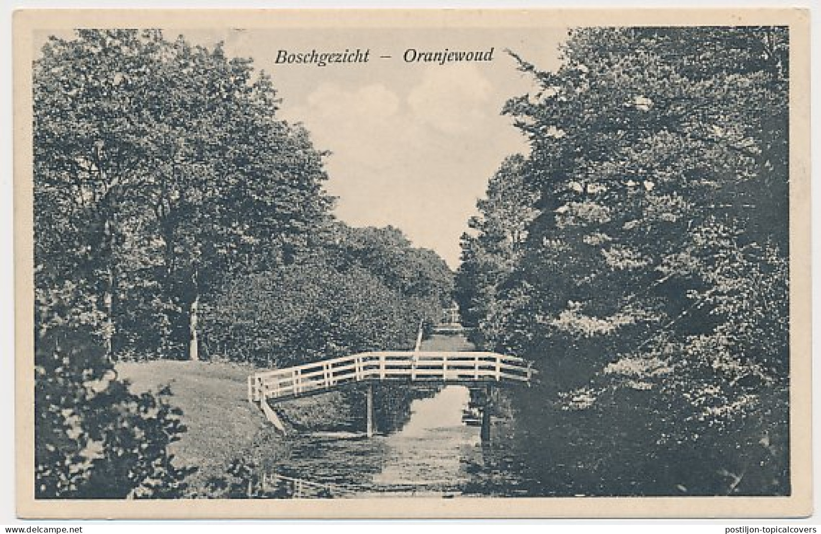 Treinblokstempel : Leeuwarden - Zwolle 1926 H ( Oranjewoud ) - Non Classés