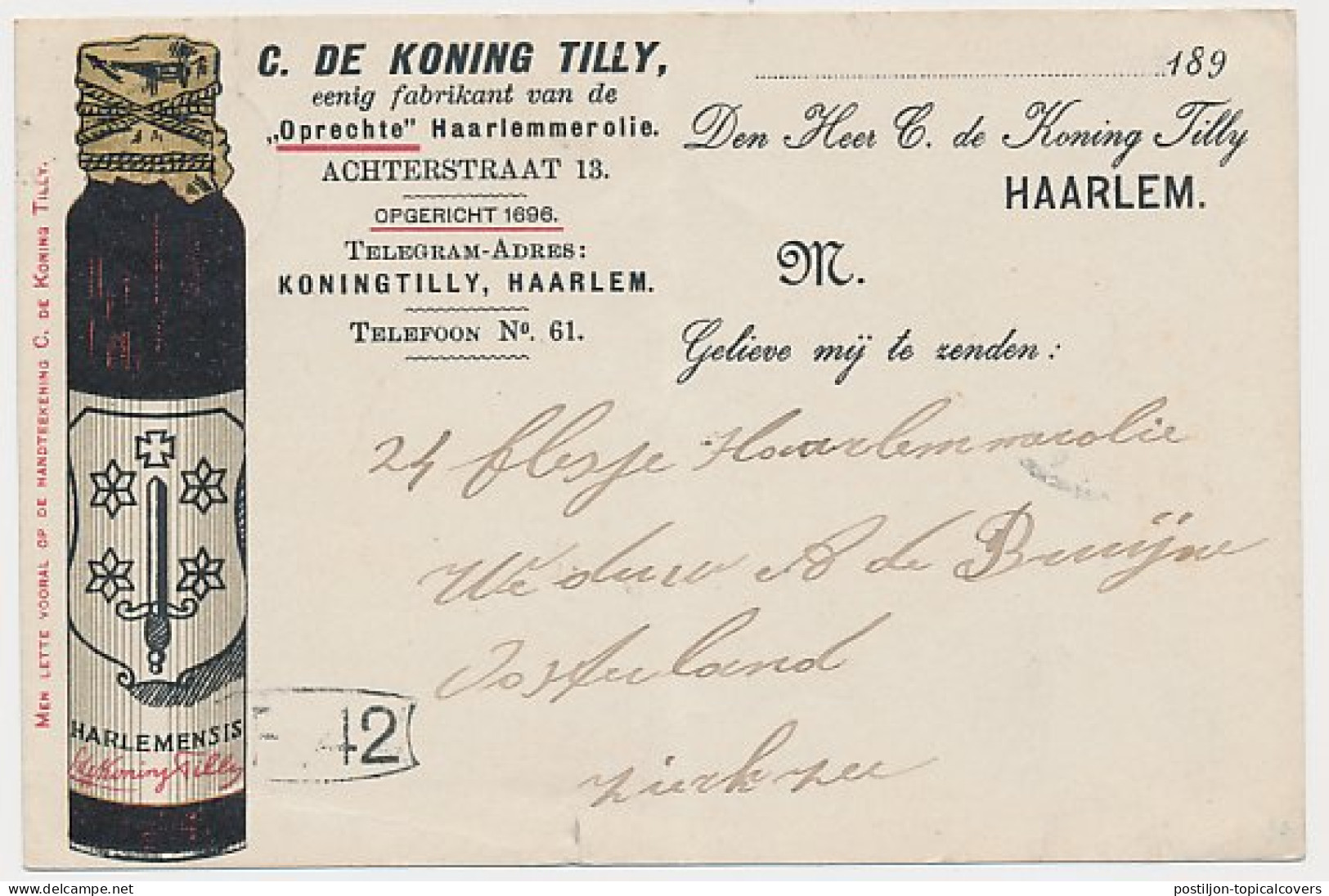 Kleinrondstempel Oosterland (ZL:) 1901 - Non Classés