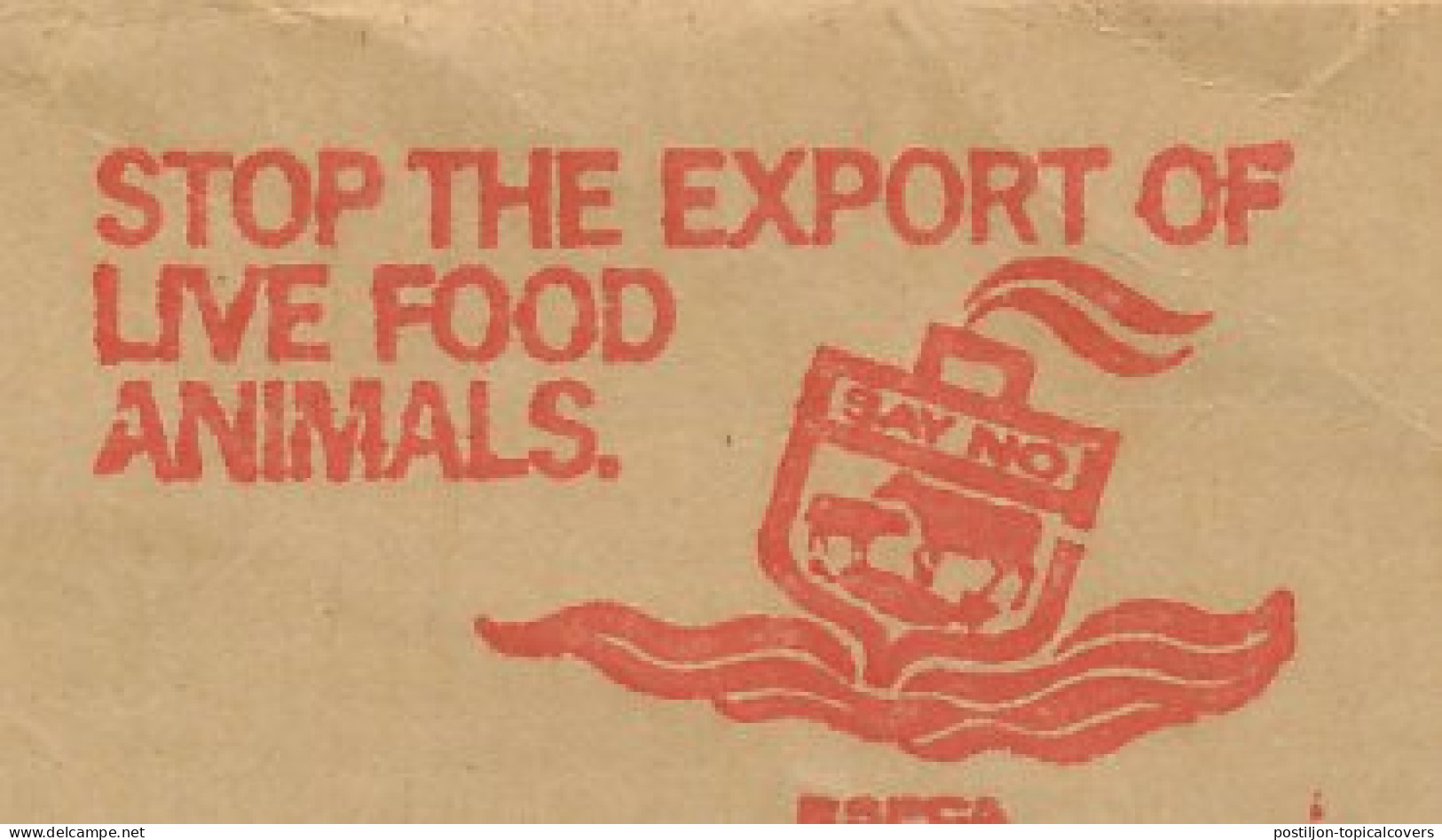 Meter Cut GB / UK 1976 Stop The Export Of Live Food Animals - Farm