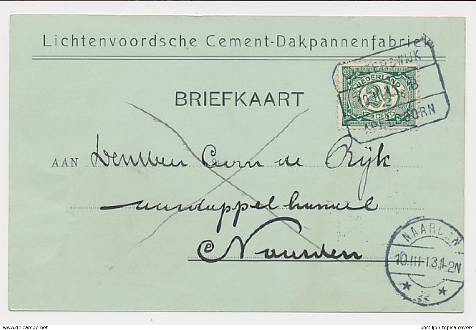 Treinblokstempel : Winterswijk - Apeldoorn B 1913 - Non Classés