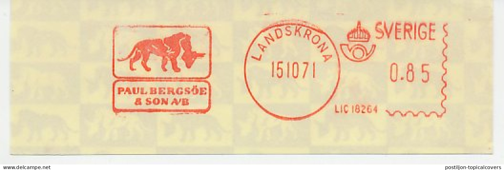 Meter Cut Sweden 1971 Lion  - Other & Unclassified