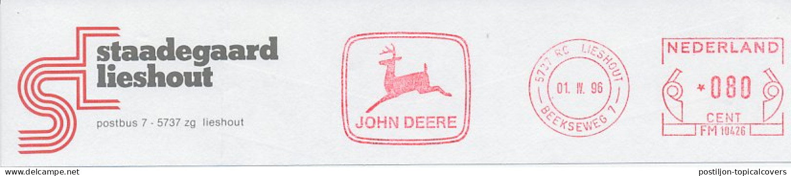 Meter Top Cut Netherlands 1996 Deer - Stag - John Deere - Altri & Non Classificati