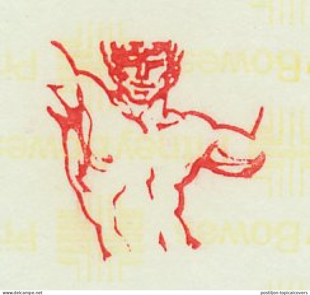 Meter Proof / Test Strip Netherlands 1983 Man - Torso - Body - Otros & Sin Clasificación