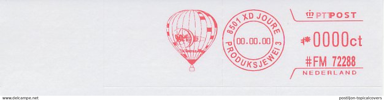 Meter Proof / Test Strip FRAMA Supplier Netherlands ( Wrong Euro Sign ) Air Balloon - Vliegtuigen