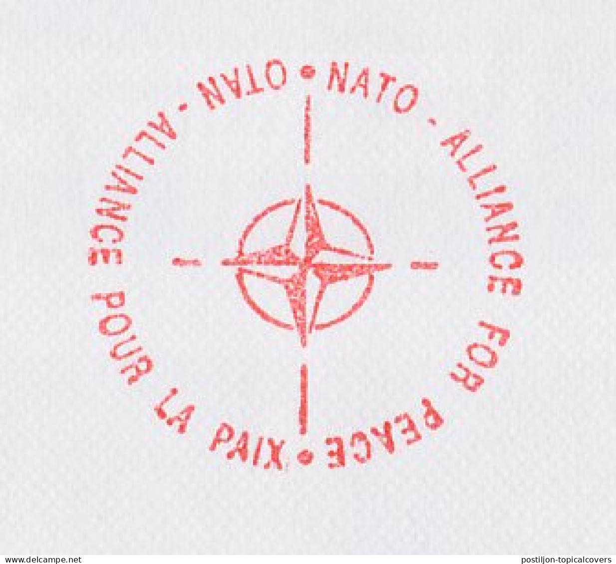 Meter Cover Belgium 1993 NATO - Alliance For Peace - OTAN