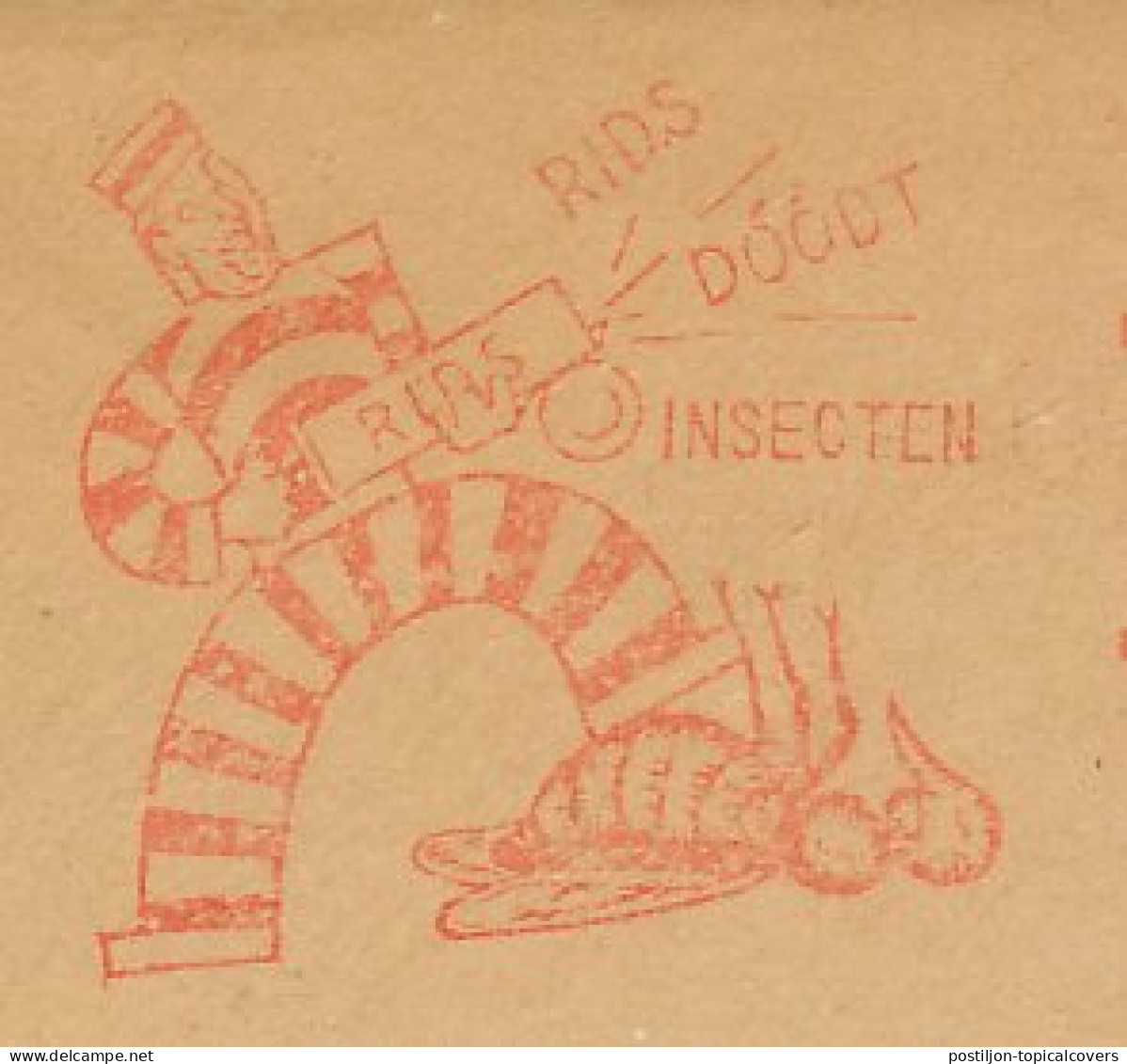 Meter Cut Netherlands 1942 Insecticide - Insect Killer - Sonstige & Ohne Zuordnung