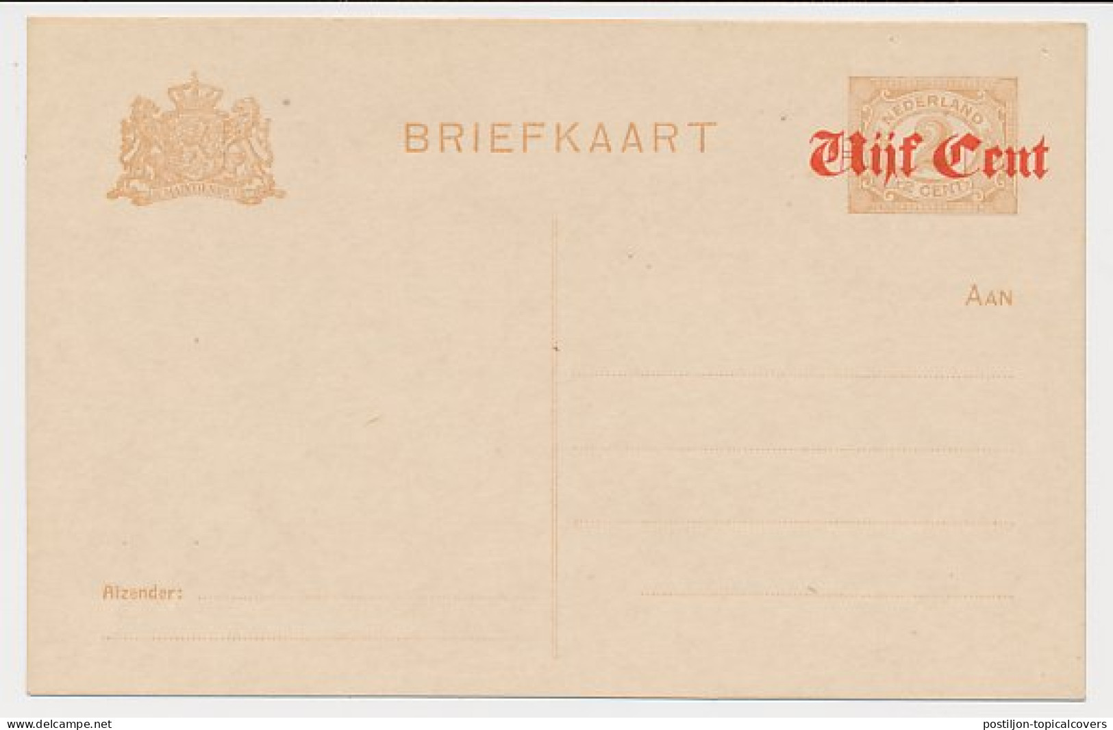 Briefkaart G. 107 A I - Postal Stationery