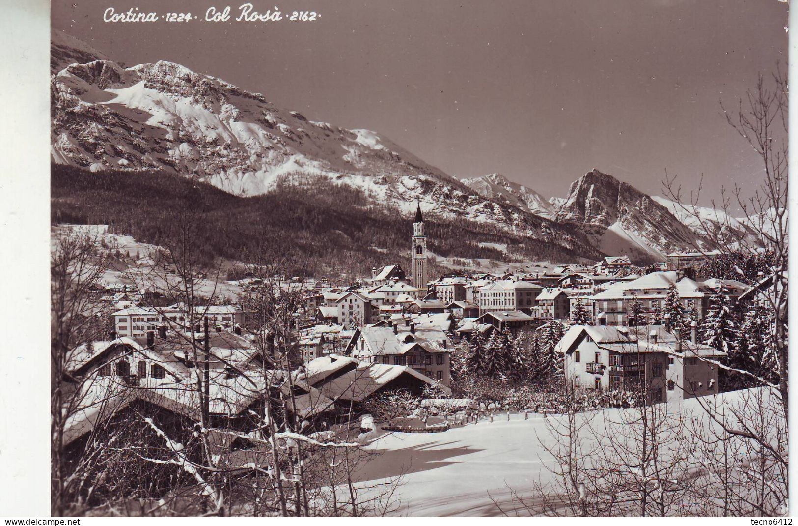 Cortina(belluno) - Col Rosa' - Viaggiata - Belluno