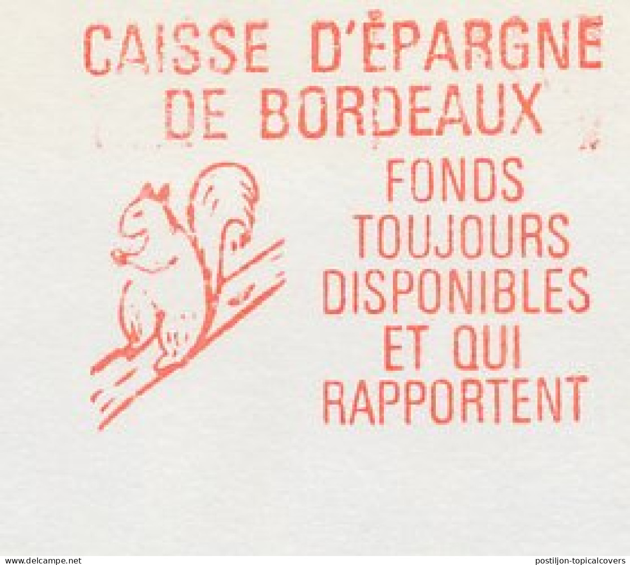 Meter Cover France 1970 Squirrel - Other & Unclassified