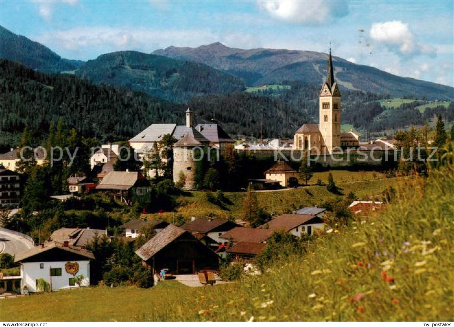 73789870 Radstadt AT Panorama Mit Kirche Und Rossbrand  - Sonstige & Ohne Zuordnung