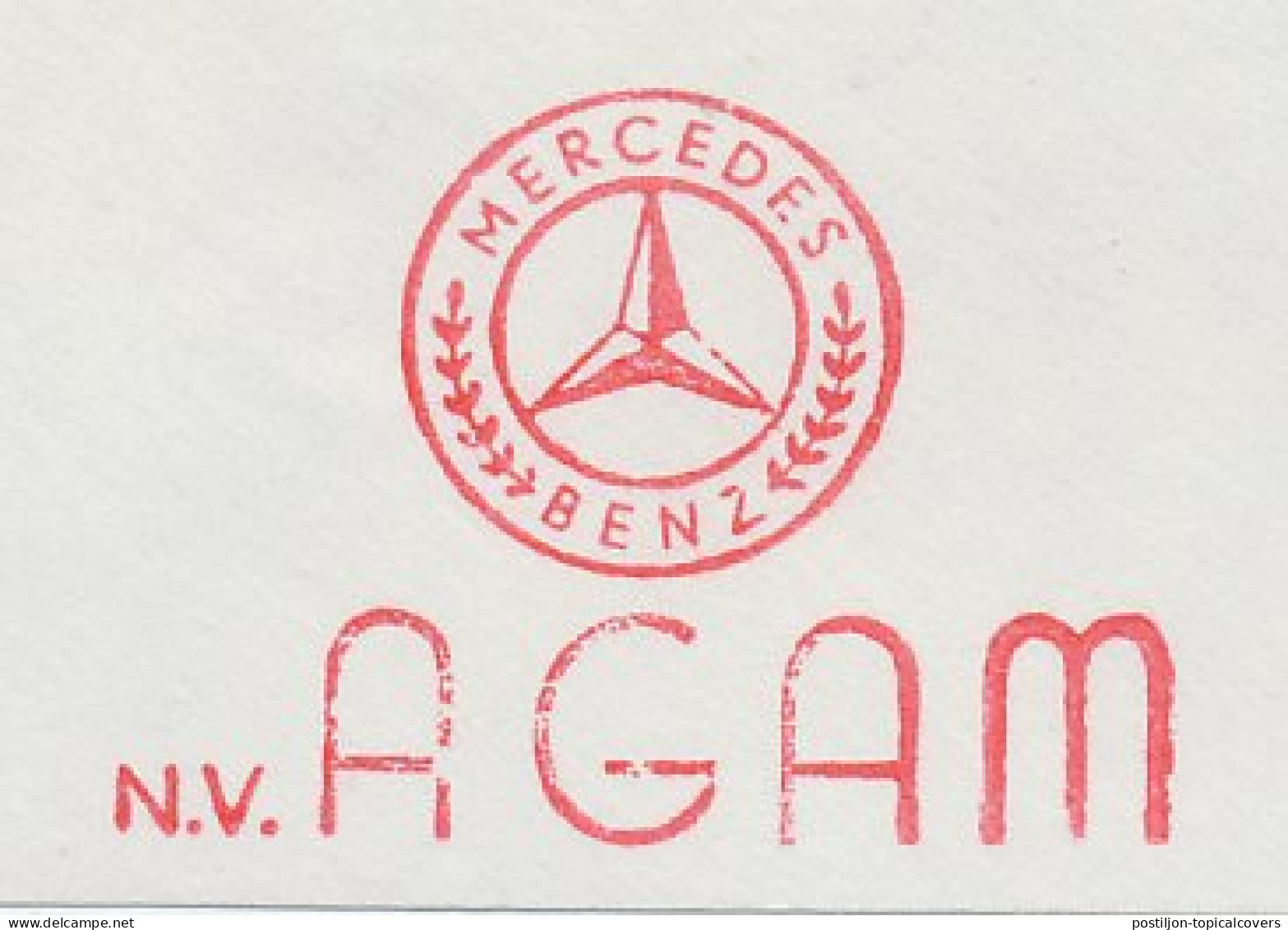 Meter Cut Netherlands 1971 Car - Mercedes Benz - Agam - Cars