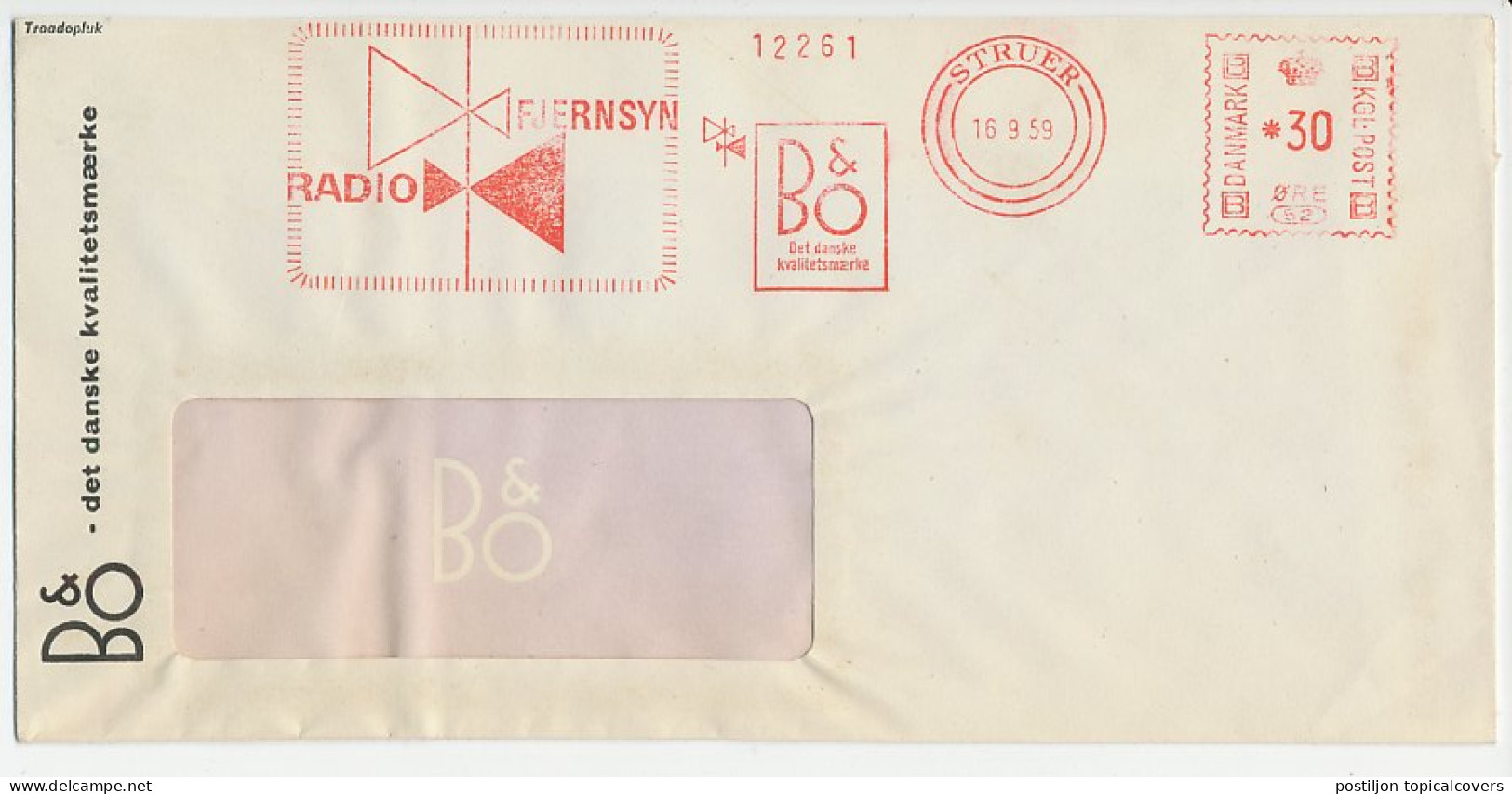 Meter Cover Denmark 1959 Radio - Television - B&O - Unclassified