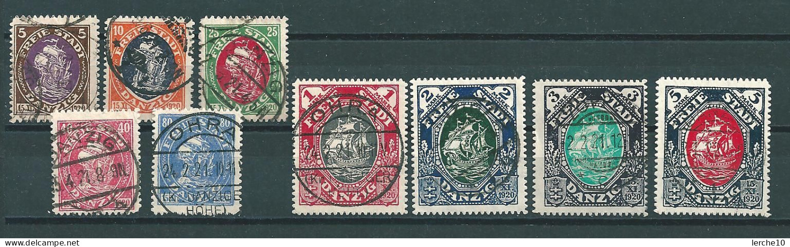 MiNr. 53-61  (0381) - Afgestempeld