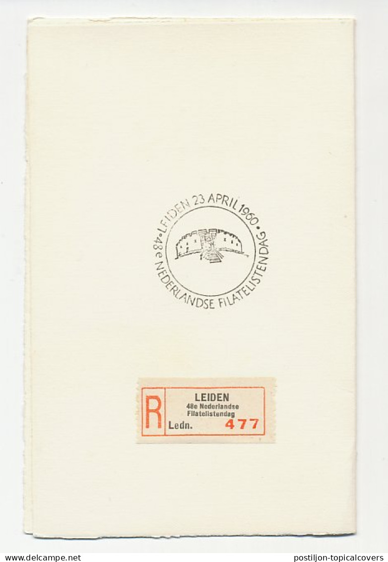 Diner Kaart Leiden 1960 - 48e Nederlandse Filatelistendag - Non Classificati