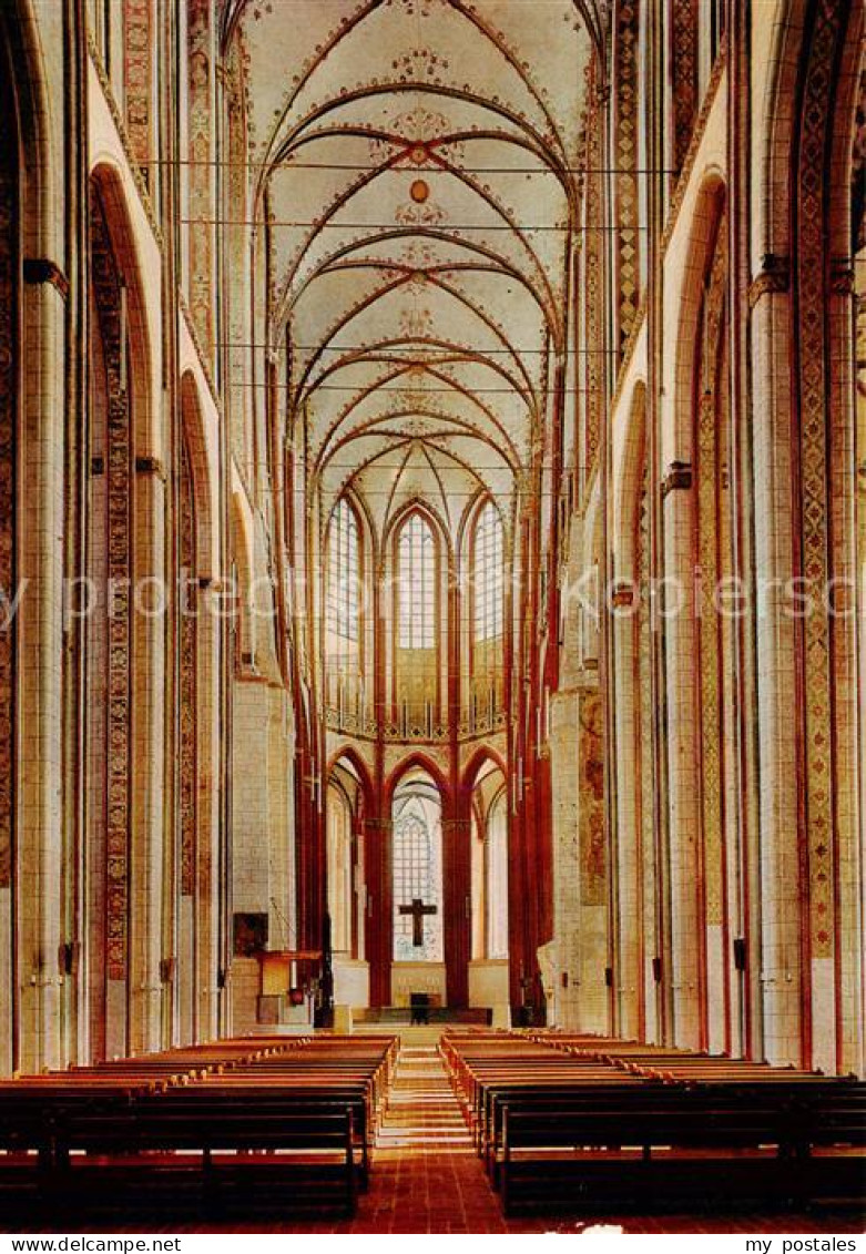 73789829 Luebeck Marienkirche Mittelschiff Innenansicht Luebeck - Luebeck