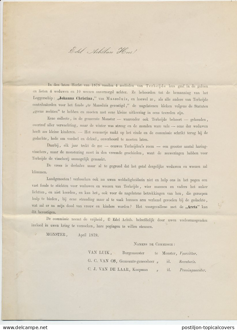 Naamstempel Monster 1879 - Brieven En Documenten