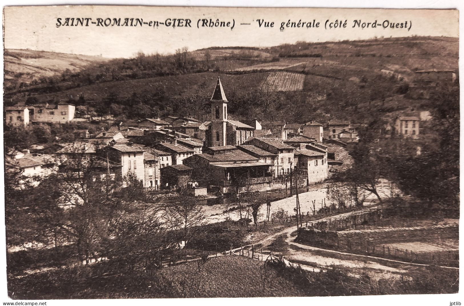 CPA Carte Postale / 69 Rhône, St Ou Saint-Romain-en-Gier / X. Goutagny, édit. / Vue Générale (côté Nord-Ouest). - Autres & Non Classés