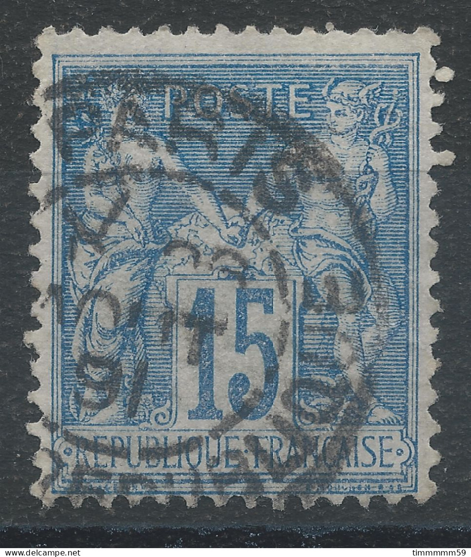 Lot N°82822   N°90, Oblitéré Cachet à Date De PARIS "PL DE LA REPUBLIQUE" - 1876-1898 Sage (Type II)