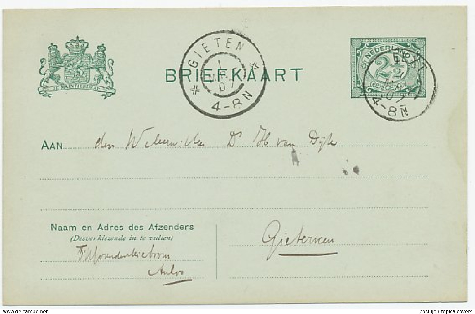 Kleinrondstempel Eext 1907 - Ohne Zuordnung