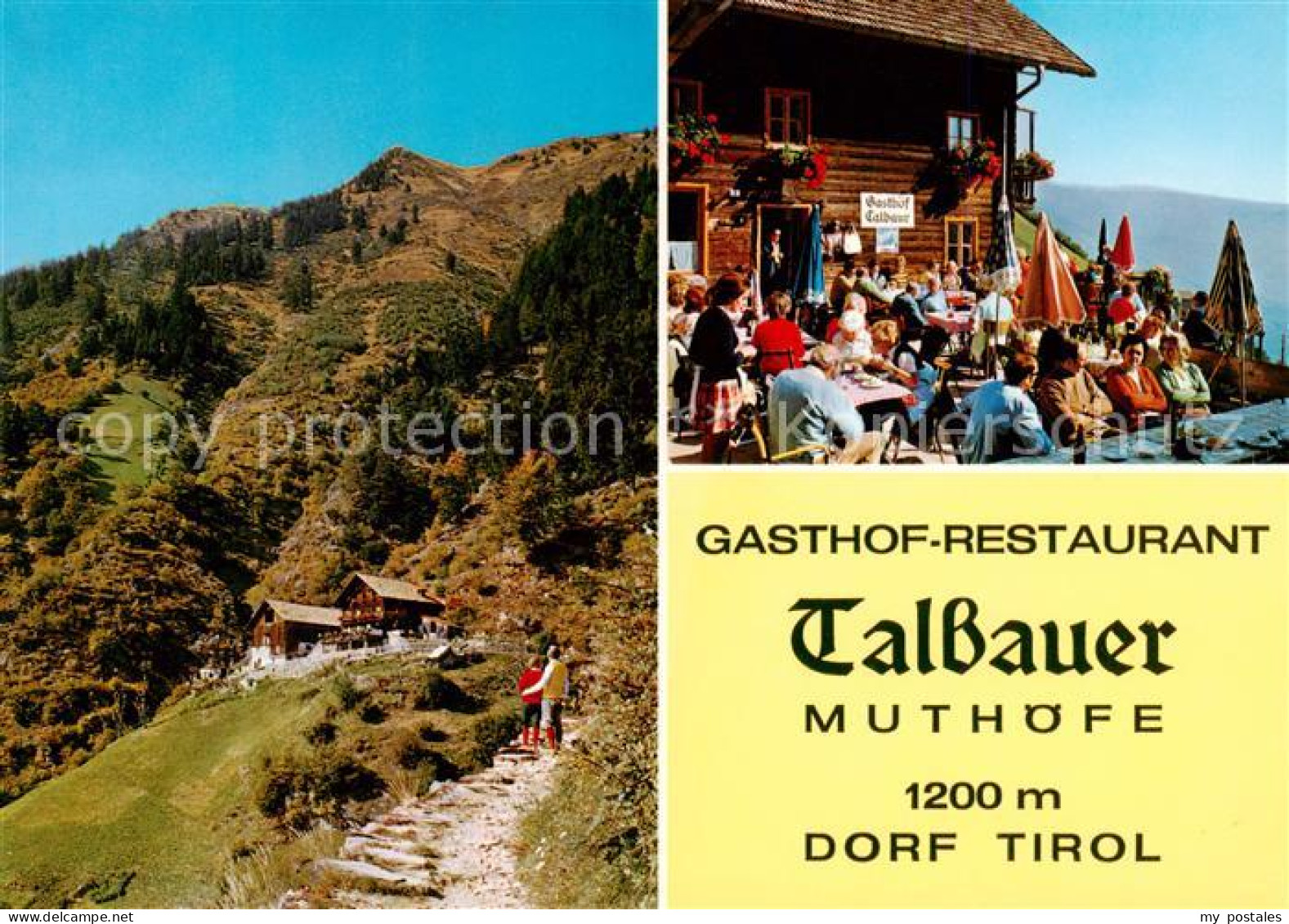 73789781 Muthoefe Dorf Tirol Restaurant-Gasthof Talbauer Terrasse  - Autres & Non Classés