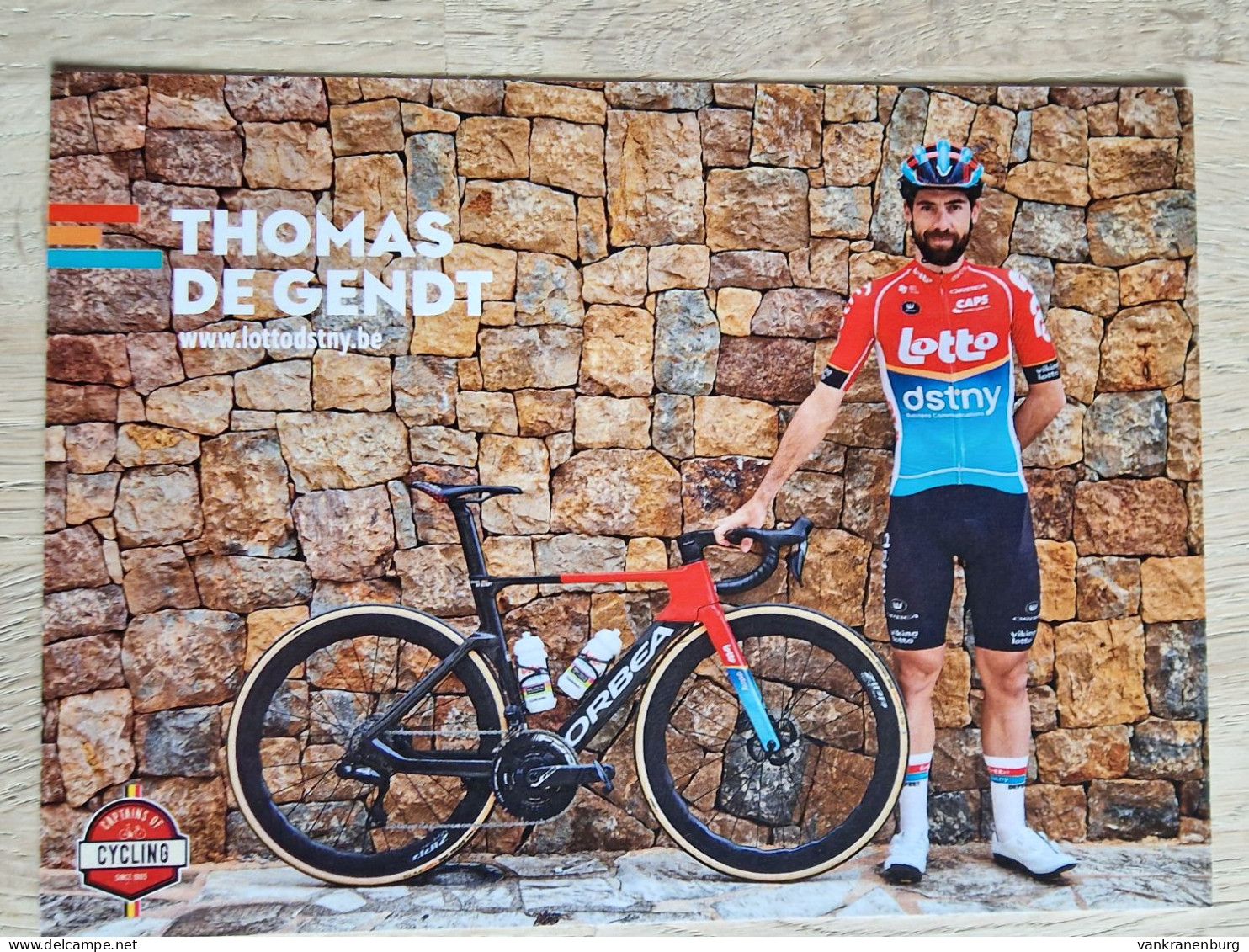 Card Thomas De Gendt - Team Lotto Dstny - 2024 - Belgium - Cycling - Cyclisme - Ciclismo - Wielrennen - Cycling