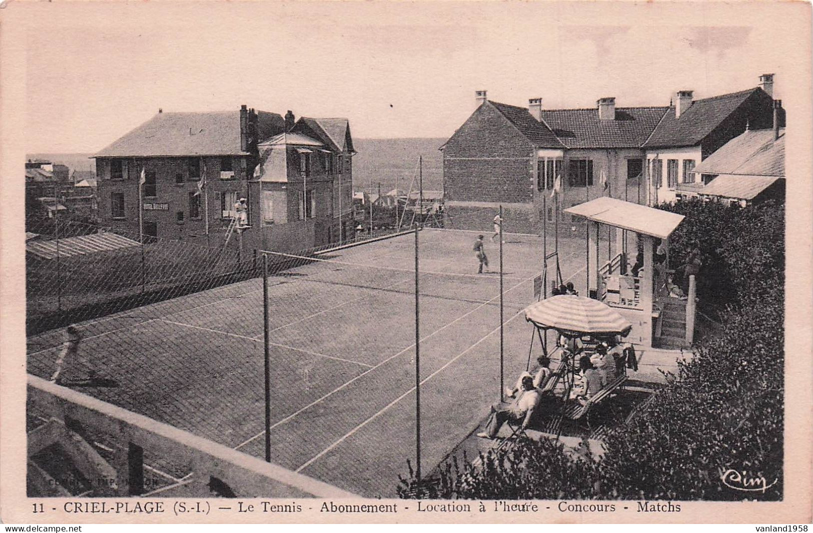 CRIEL-PLAGE-le Tennis - Criel Sur Mer