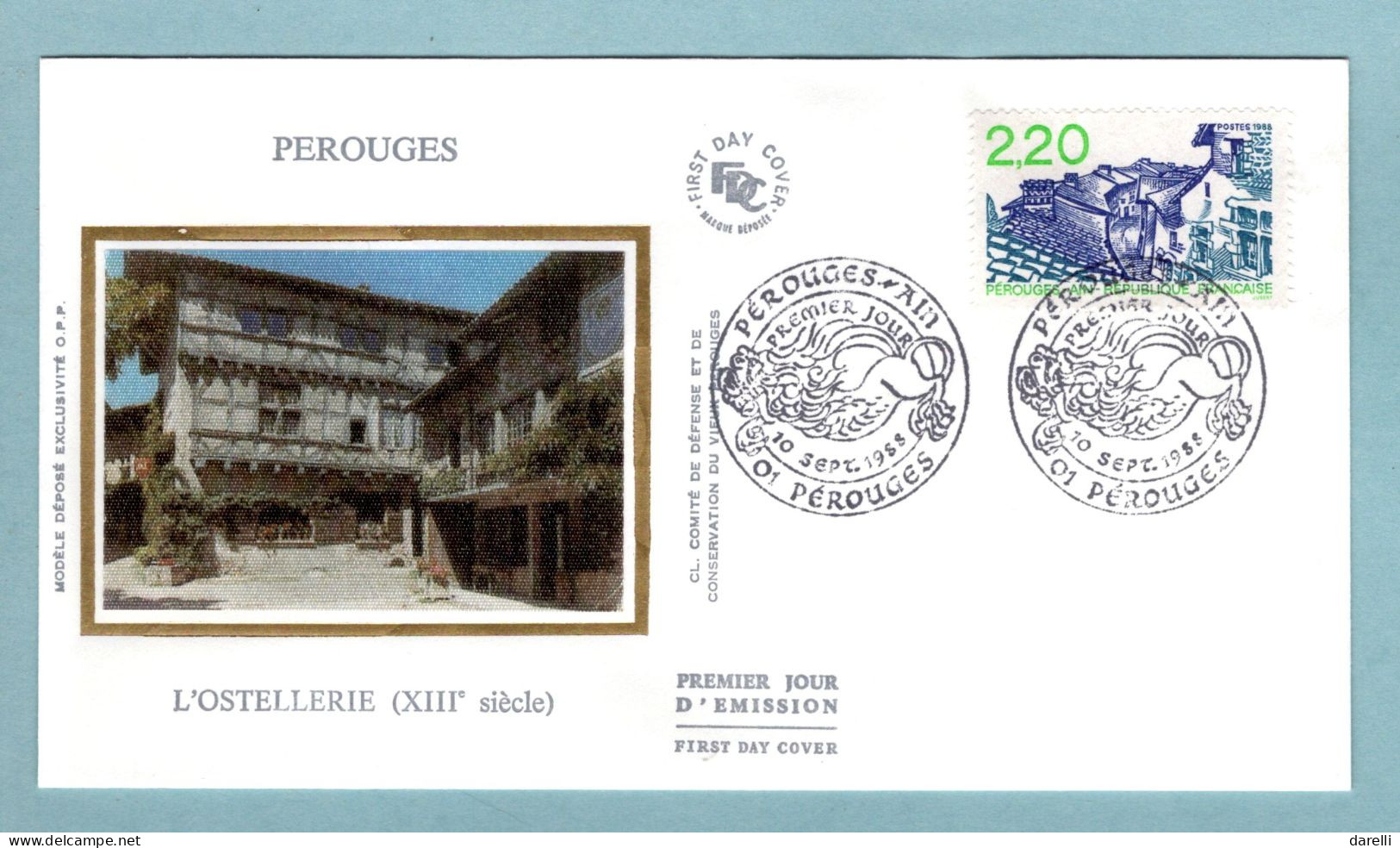 FDC France 1988 - Pérouges - YT 2550 - 01 Pérouges - 1980-1989