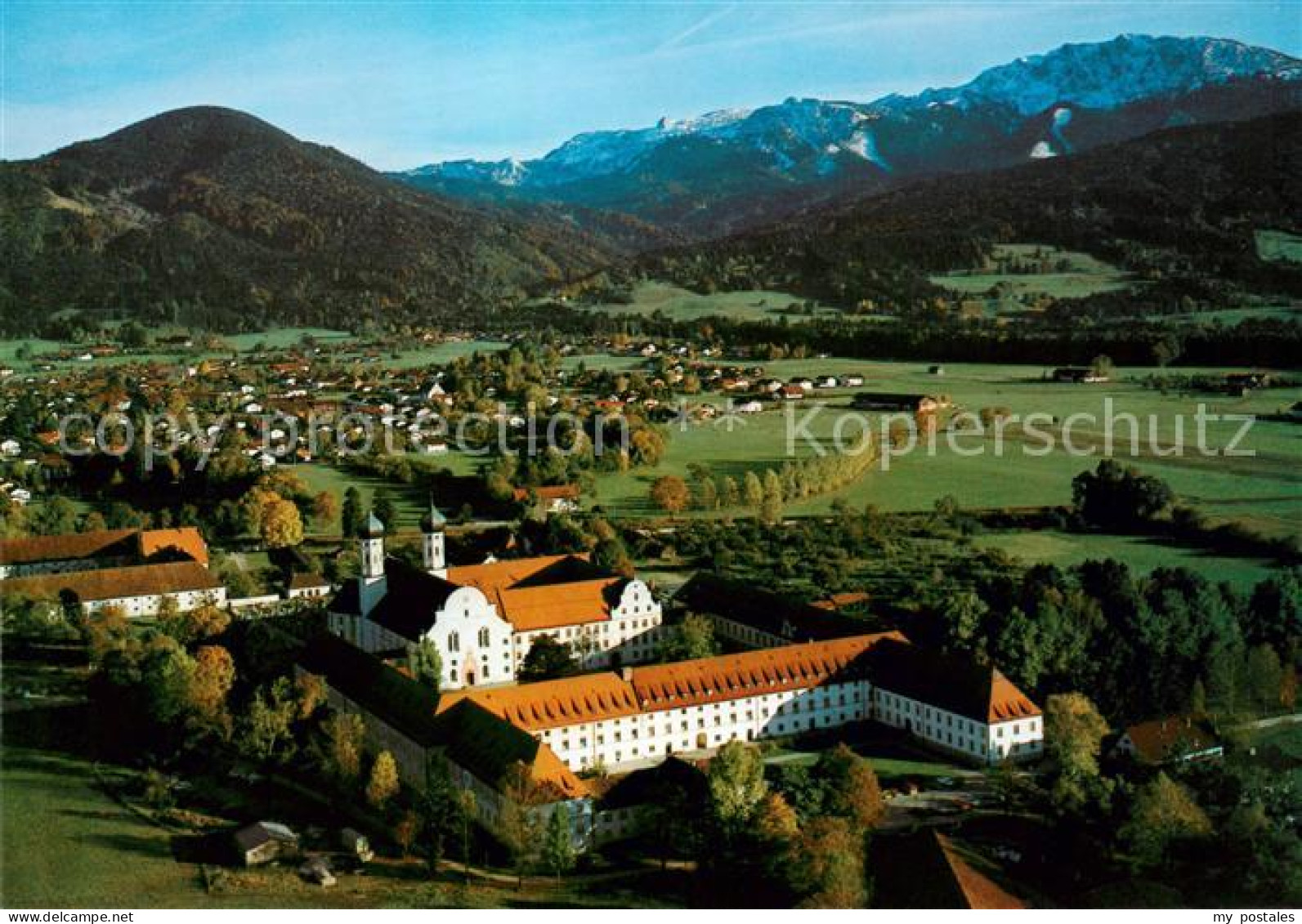 73789634 Benediktbeuern Ehem Benediktiner Kloster Fliegeraufnahme Benediktbeuern - Autres & Non Classés