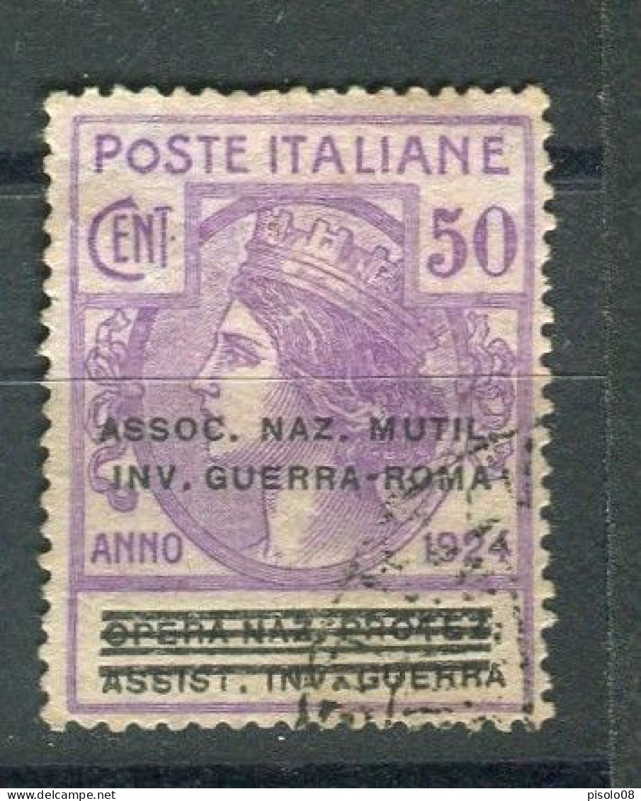 REGNO 1924 ENTI PARASTATALI ASSOC. NAZ. MUTIL. INV. GUERRA - ROMA  50 C. USATO - Portofreiheit