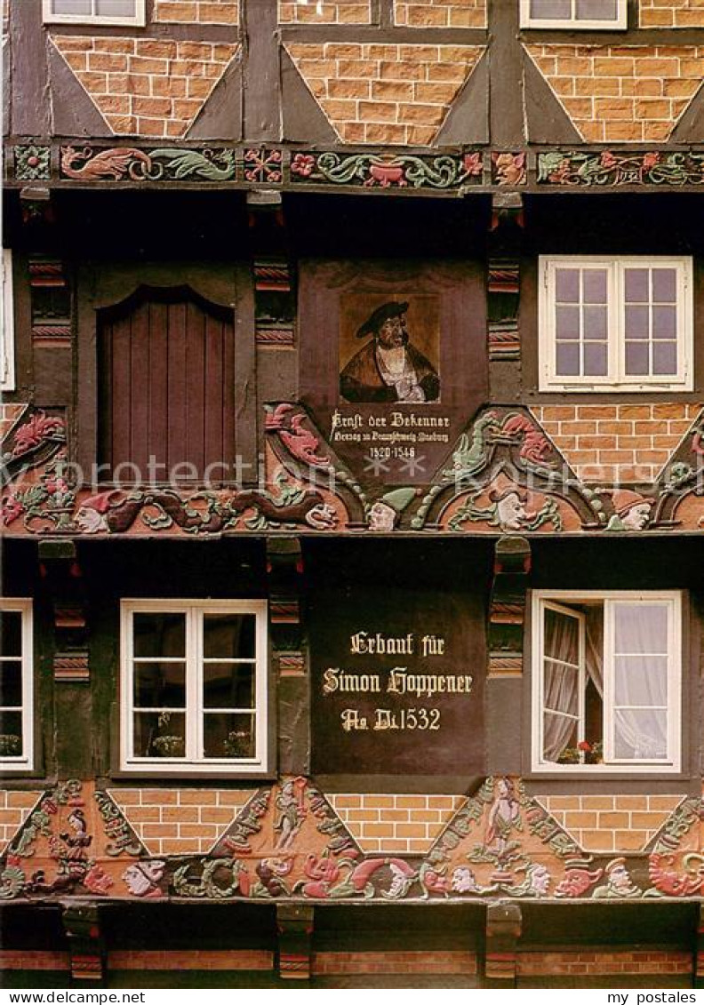 73789617 Celle Niedersachsen Hoppener Haus Fassade Detail Celle Niedersachsen - Celle