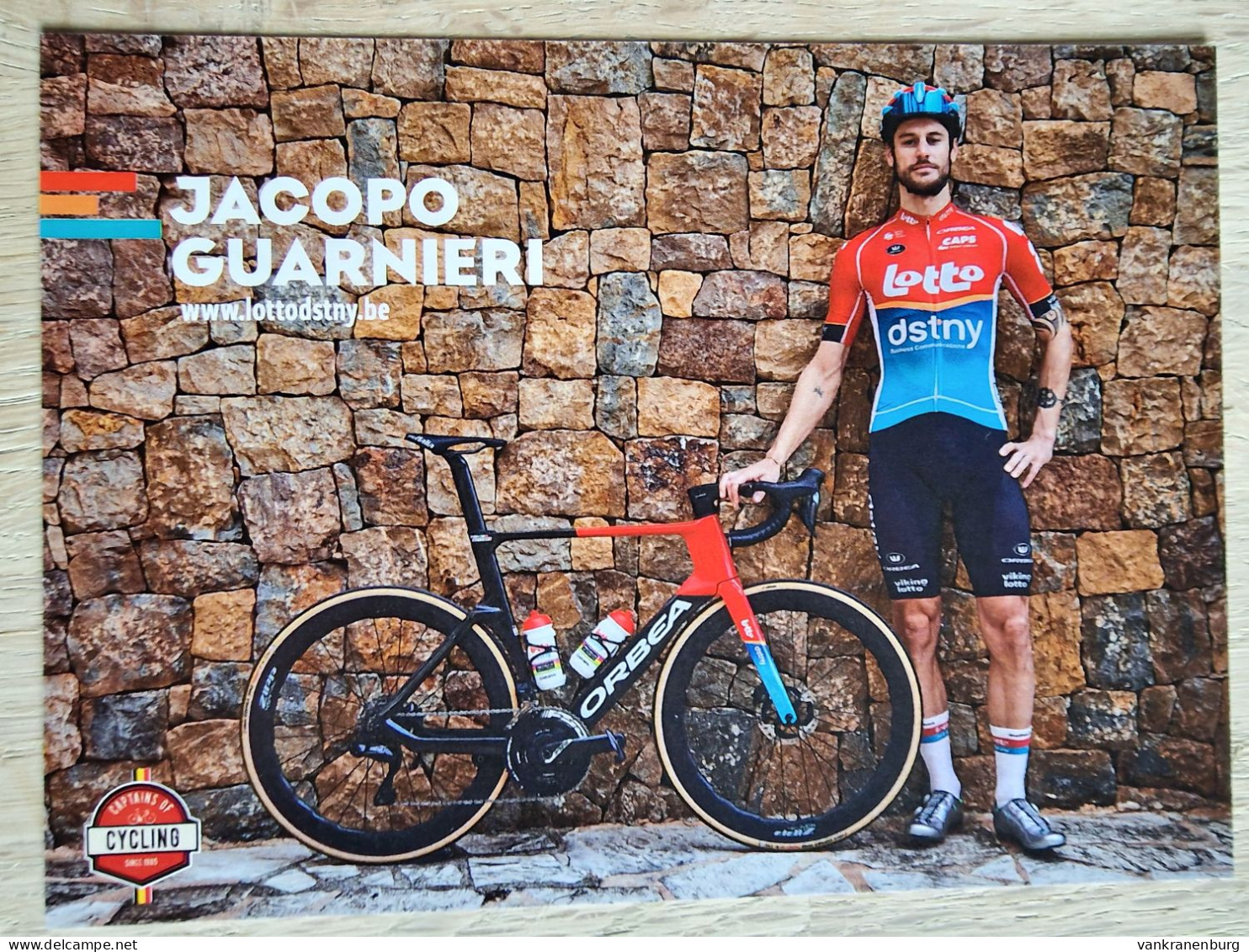Card Jacopo Guarnieri - Team Lotto Dstny - 2024 - Belgium - Cycling - Cyclisme - Ciclismo - Wielrennen - Cyclisme
